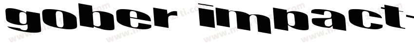 gober impact字体转换